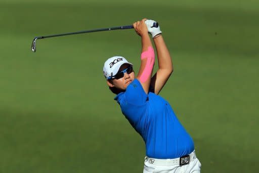 Taiwan's Yani Tseng during the second round of the Kraft Nabisco Championship on March 30. Five-time major champion Tseng seized a one shot lead by firing her second consecutive 68