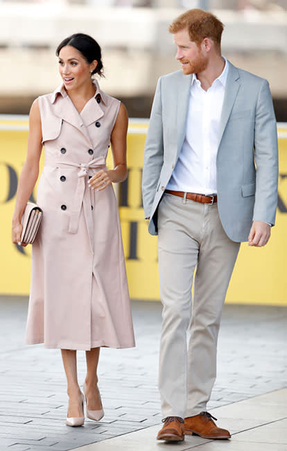 meghan-pink-trench-dress