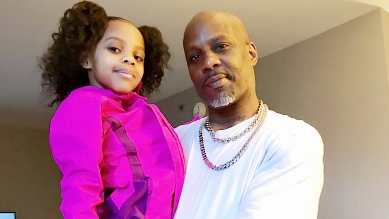 Sonovah Hillman Jr. with her father, DMX.