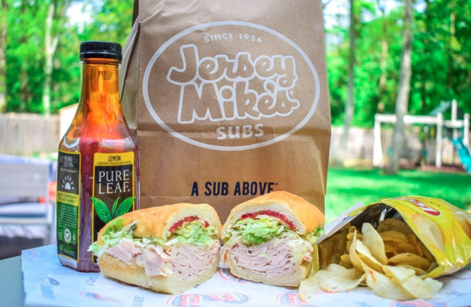 <p>Since 1956, <a href="https://www.jerseymikes.com/" rel="nofollow noopener" target="_blank" data-ylk="slk:Jersey Mike's Subs;elm:context_link;itc:0;sec:content-canvas" class="link ">Jersey Mike's Subs</a> has been serving us with what we consider New Jersey sub royalty. Started by a high school senior and a football coach, Jersey Mike's Subs have 1,592 locations and more coming along the way. </p>