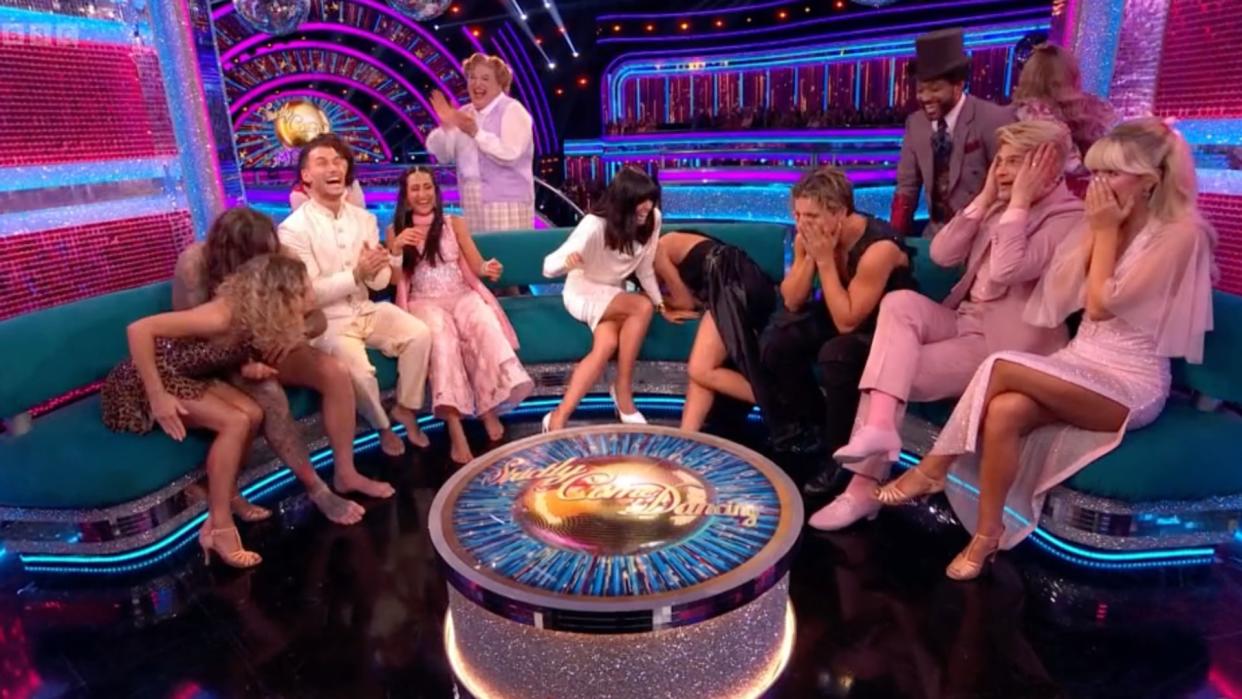 Strictly's hilarious live TV moment