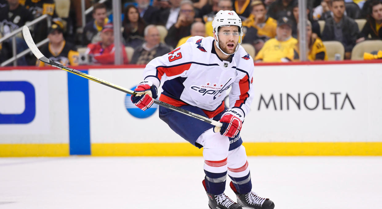 Tom Wilson brings what to the Washington Capitals, exactly? (Getty)