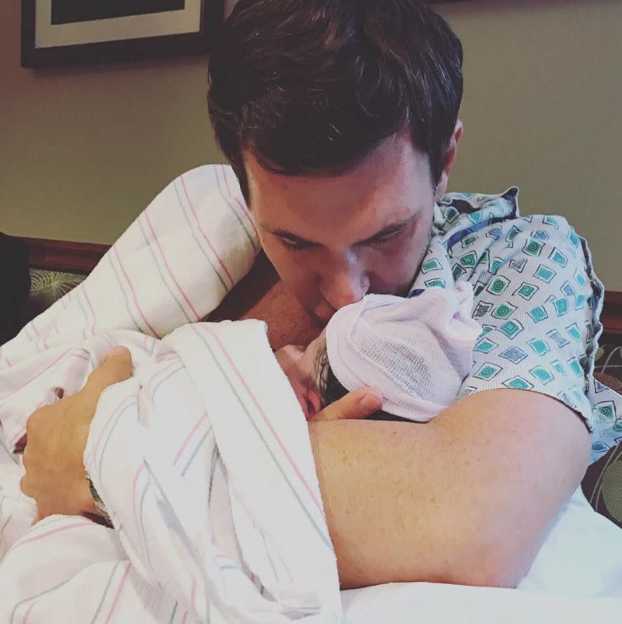 "Flipping Out" star Jeff Lewis welcomed a baby girl to the world with his partner, Gage Edward. "At 4:22pm today, I grew up. Welcome Monroe Christine Lewis," he captioned the sweet snap on Oct. 25, 2016.