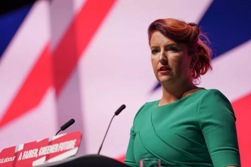 Louise Haigh, Shadow Secretary of State for Transport, at the Labour Party conference last year