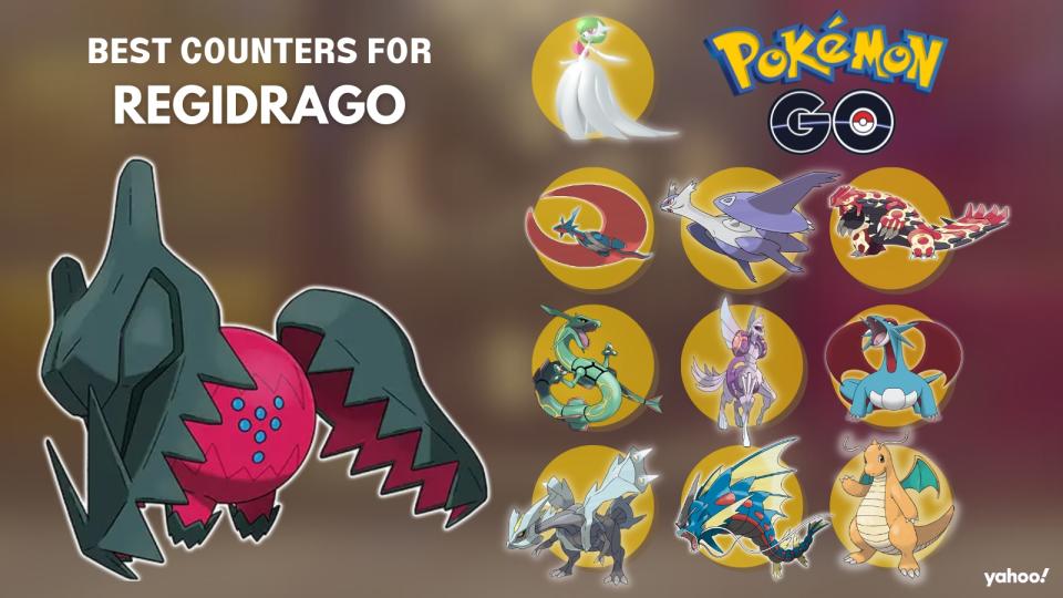 The best counters for Regidrago are Mega Gardevoir, Mega Salamence, Mega Latios, Rayquaza, Primal Groudon, Palkia, Salamence, Kyurem, Mega Gyarados, and Dragonite. (Photo: Niantic, Nintendo)