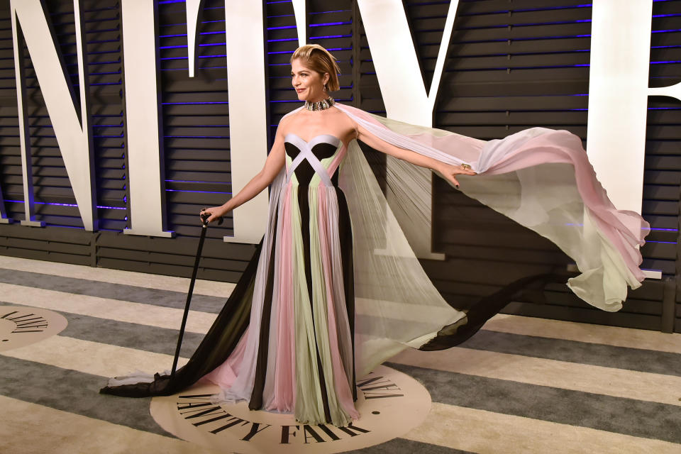 Selma Blair at the Vanity Fair Oscars 2019 after party [Photo: Getty]