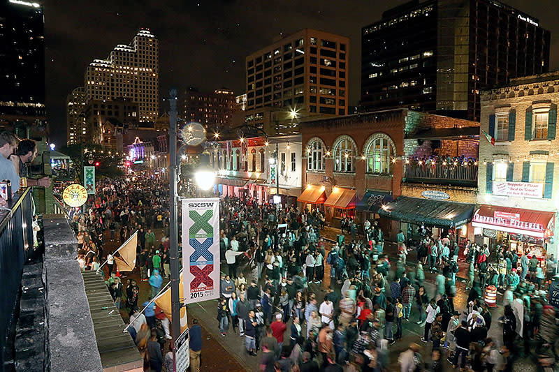 Downtown Austin during the South By Southwest Music Festival. Photo: Getty