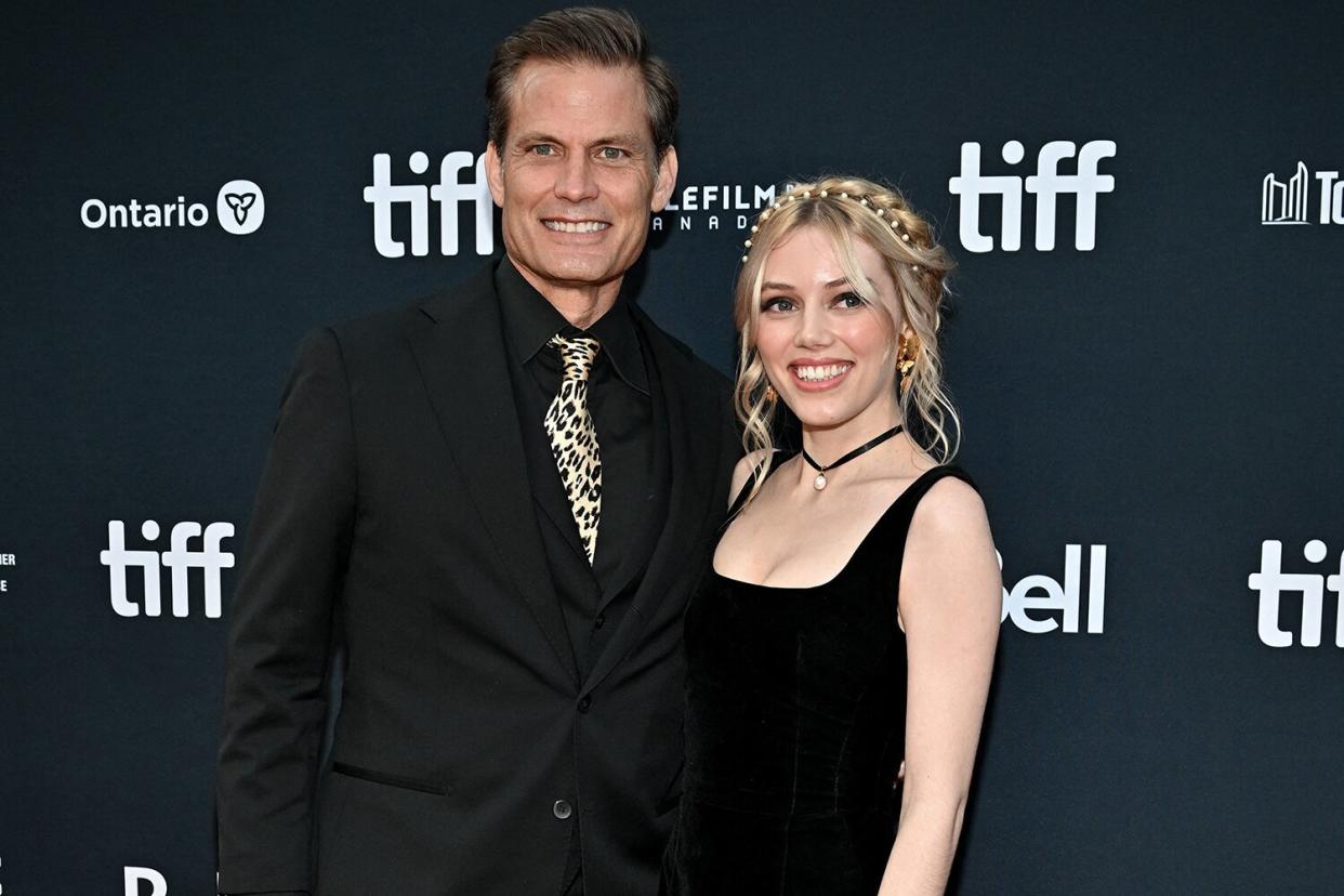 Casper Van Dien, Grace Van Dien attends the screening of the movie Roost during 47th Toronto International Film Festival (TIFF)