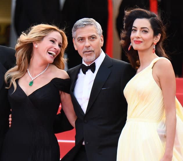 Julia Roberts joined the couple of the red carpet. Photo: Getty Images