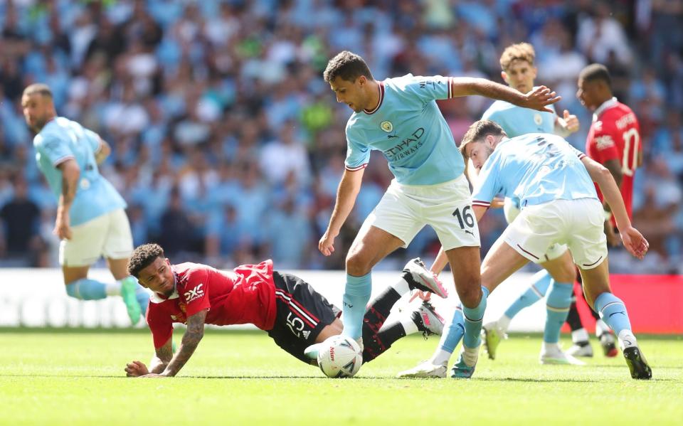 Sancho was ineffective throughout his FA Cup final experience - Getty Images/Mark Leech