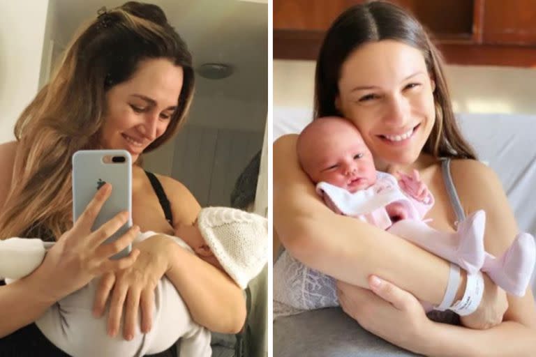 Vitto, el hijo de Belén Francese nació el 30 de junio y Ana, la hija de Pampita, el 22 de julio