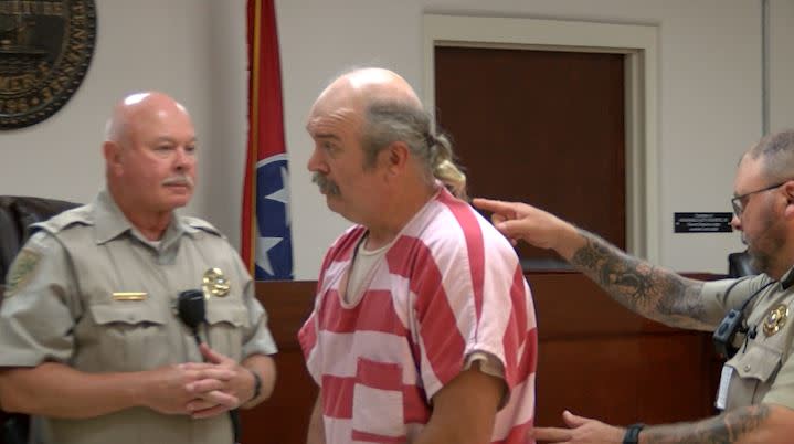 Joey Guinn appears in Carter County court to set a preliminary hearing. (Photo: WJHL).