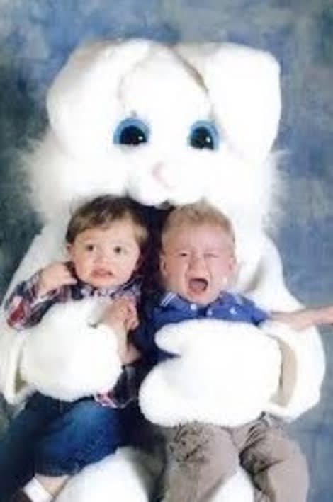 scary easter bunny mall pictures