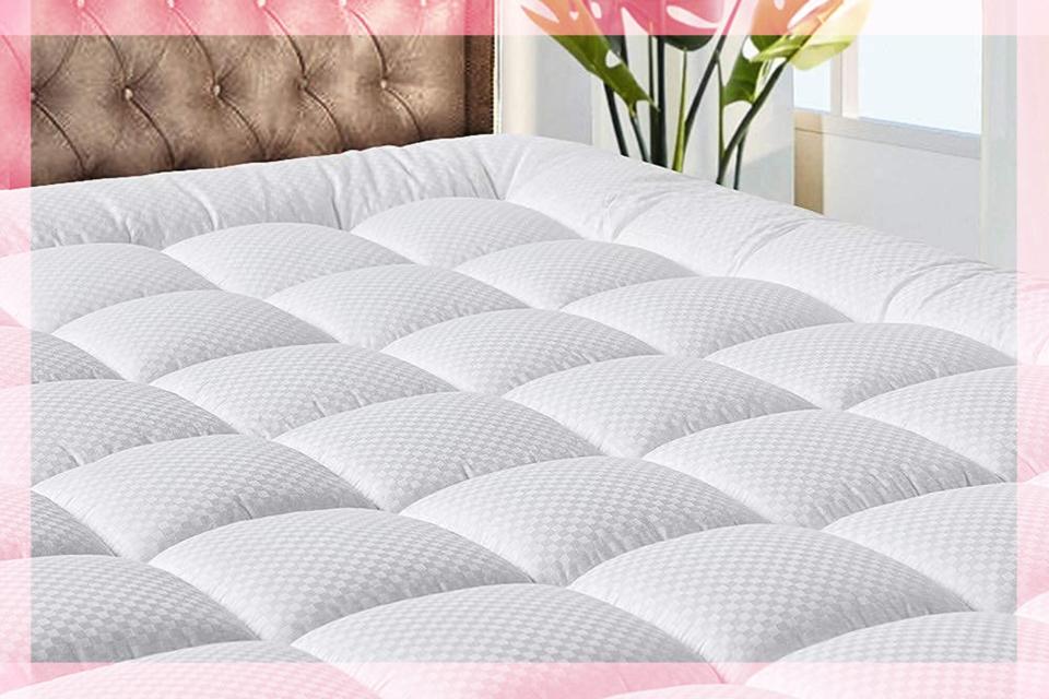MATBEBY Bedding Quilted Fitted Queen Mattress Pad