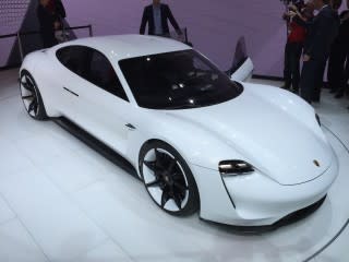 Porsche Mission E Concept - 2015 Frankfurt Auto Show live photos