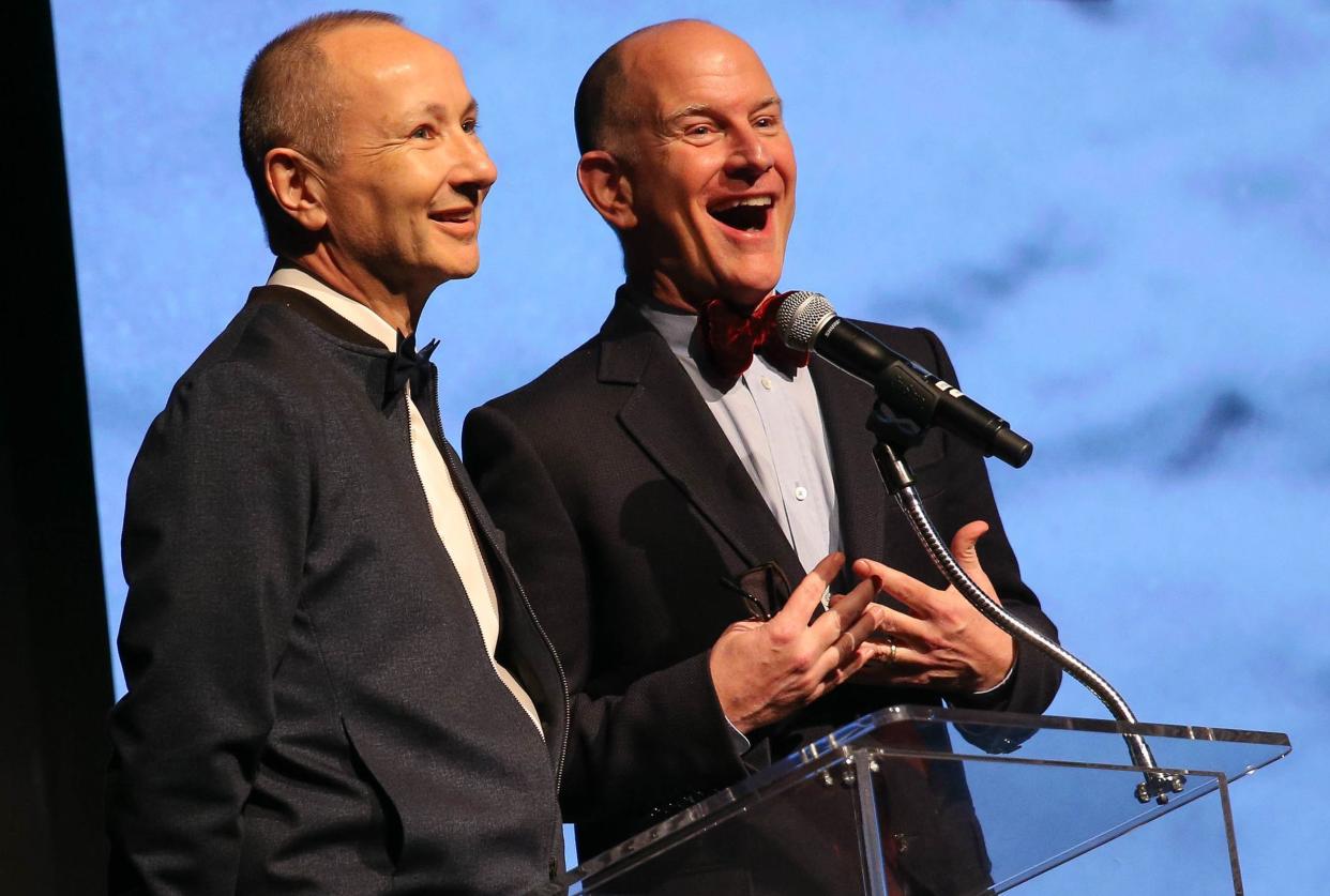 Fenton Bailey (left) and Randy Barbato, executive producers of &ldquo;RuPaul&rsquo;s Drag Race.&rdquo; &ldquo;Drag speaks to everyone&rsquo;s own kind of queerness,&rdquo; Barbato says. (Photo: FilmMagic / Getty Images)