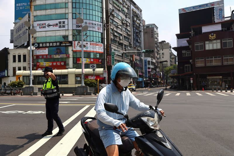 Air-raid exercise named Wan An, in Taipei