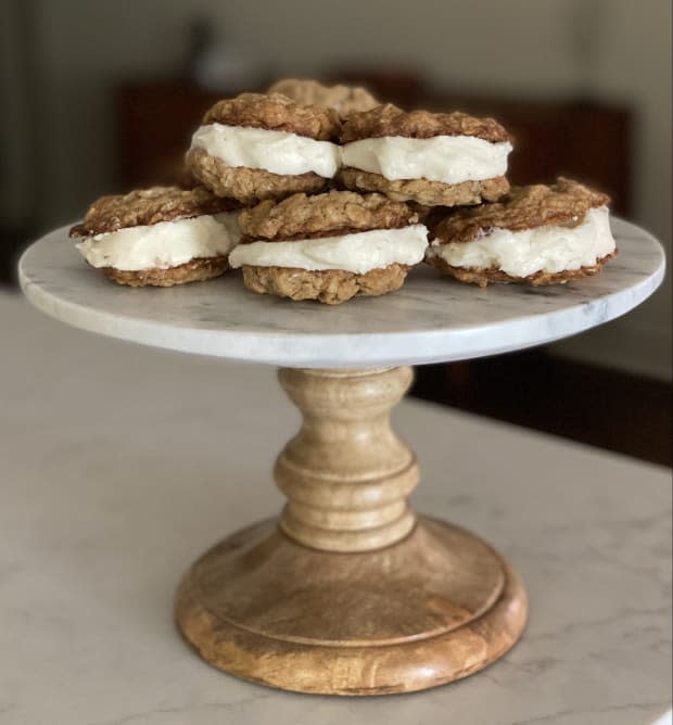 <p><a href="https://parade.com/1217097/theresagreco/oatmeal-cream-pie-cookies-from-magnolia-table-with-joanna-gaines/" rel="nofollow noopener" target="_blank" data-ylk="slk:Theresa Graco;elm:context_link;itc:0;sec:content-canvas" class="link ">Theresa Graco</a></p>