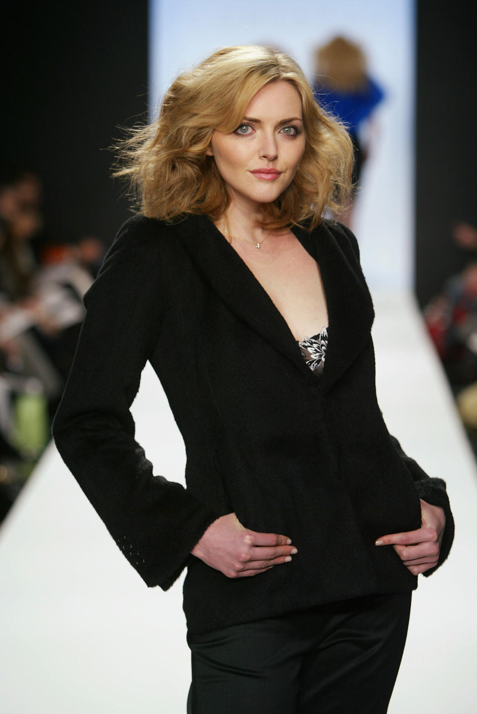 NEW YORK - FEBRUARY 12:  Model Sophie Dahl walks the runway at the Esteban Cortazar Fall 2004 fashion show during Olympus Fashion Week at Bryant Park February 12, 2004 in New York City.  (Photo by Frazer Harrison/Getty Images)