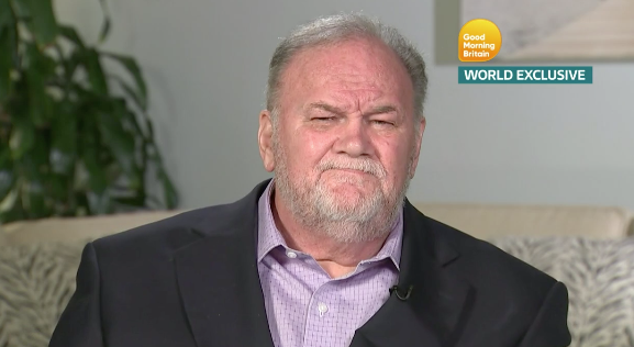 Thomas Markle caused headaches for the Palace before and after Meghan’s wedding with his behaviour and interviews. Photo: Good Morning Britain