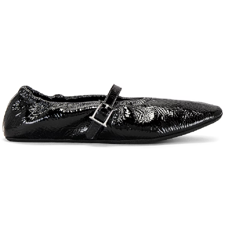 <p><a href="https://go.redirectingat.com?id=74968X1596630&url=https%3A%2F%2Fwww.revolve.com%2Fhelsa-ballerina-flat-in-black%2Fdp%2FHLSA-WZ14%2F&sref=https%3A%2F%2Fwww.cosmopolitan.com%2Fstyle-beauty%2Ffashion%2Fg46871692%2Fmost-comfortable-black-flats%2F" rel="nofollow noopener" target="_blank" data-ylk="slk:Shop Now;elm:context_link;itc:0;sec:content-canvas" class="link ">Shop Now</a></p><p>Ballerina Flat</p><p>$298.00</p>