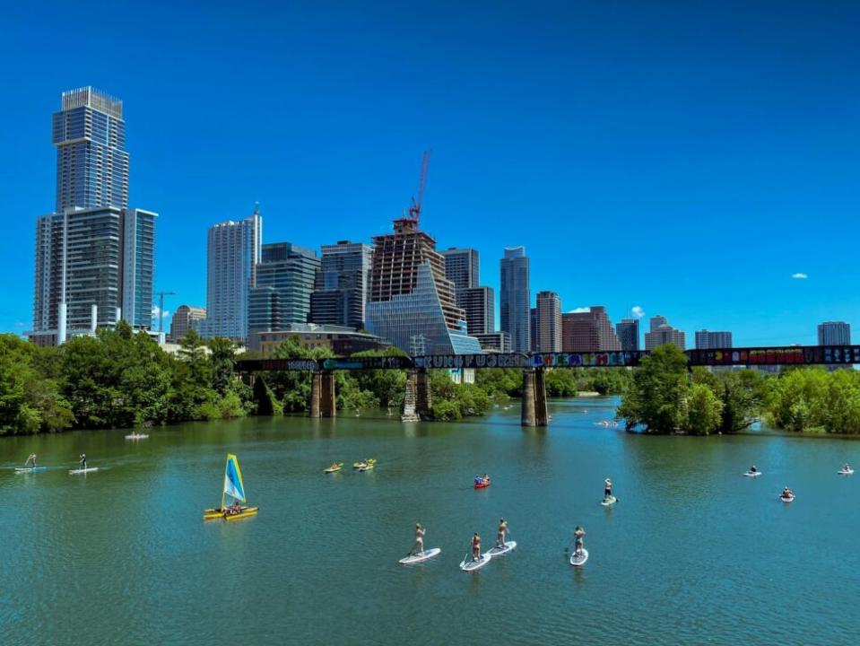 Lady Bird Lake in downtown Austin