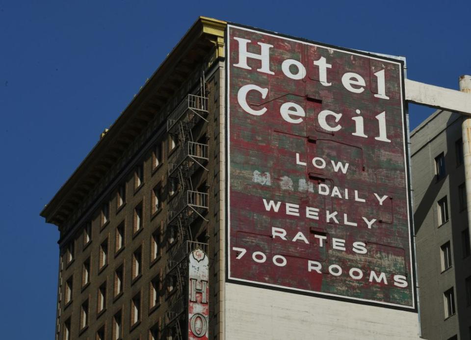 The hotel, built in 1924, has been the scene of murders and suicides — as well as the temporary home of serial killers Richard Ramirez and Jack Unterweger. AFP via Getty Images