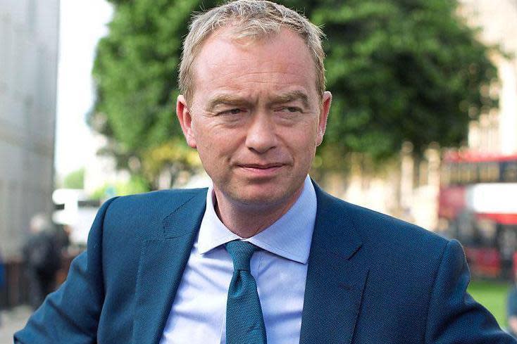 Uncertainty: Tim Farron hesitated to say whether he thinks gay sex "is a sin"