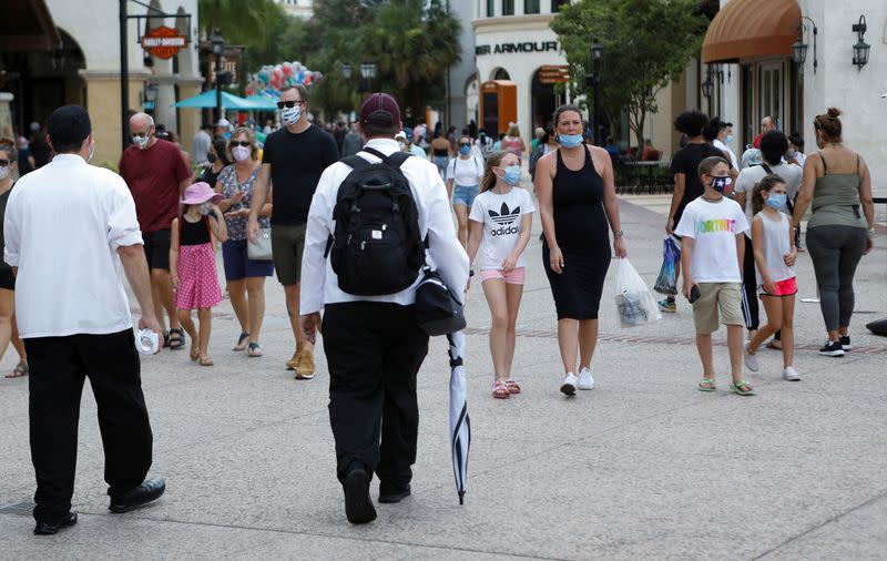 FILE PHOTO: Walt Disney World conducts a phased reopening from coronavirus disease (COVID-19) restrictions in Lake Buena Vista