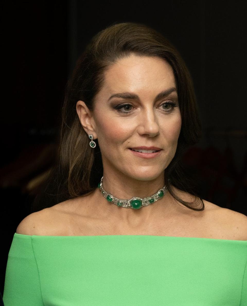 kate rents green gown from hurr for earthshot prize