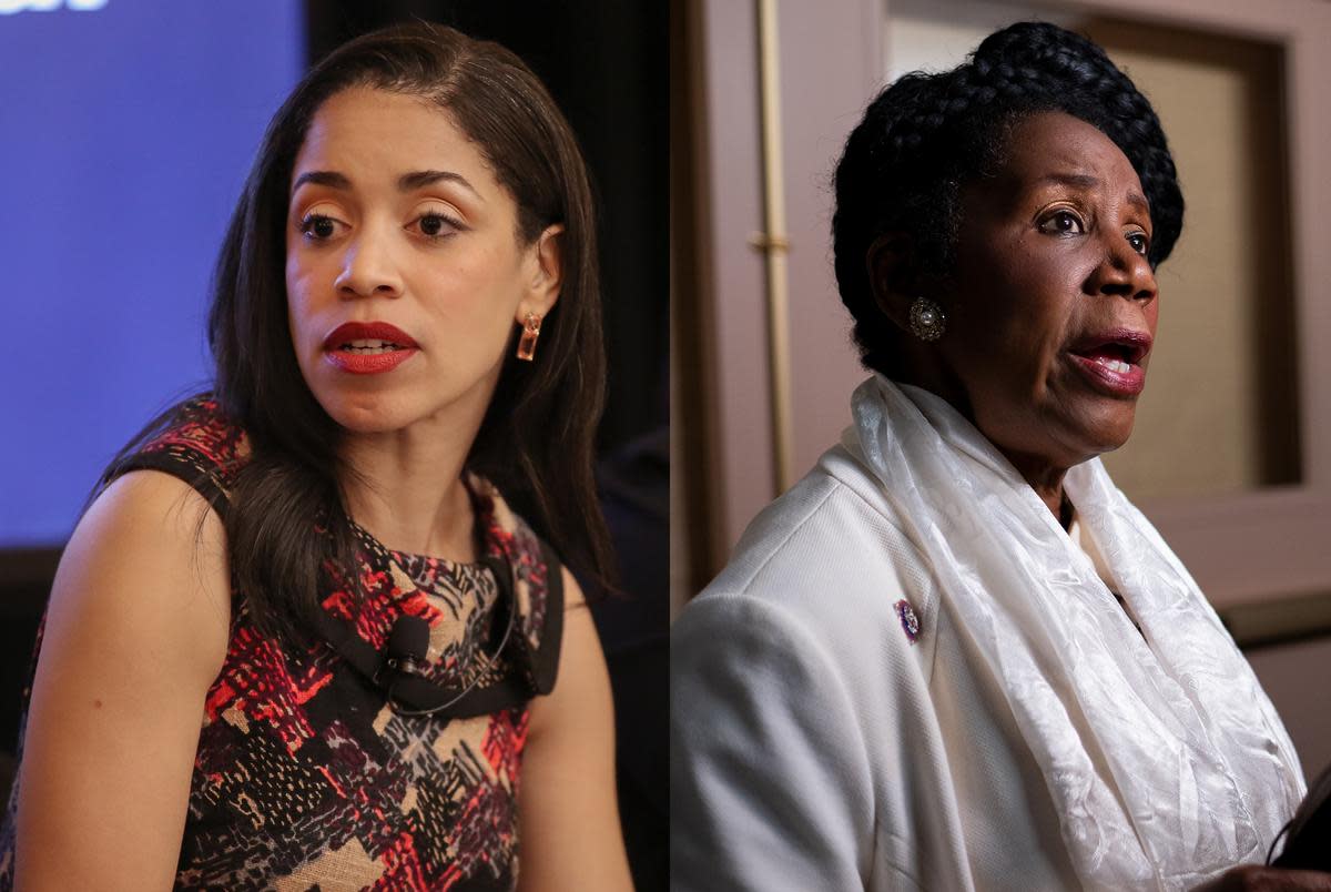 U.S. Rep. (D-Houston) challenger Amanda Edwards and incumbent Sheila Jackson Lee