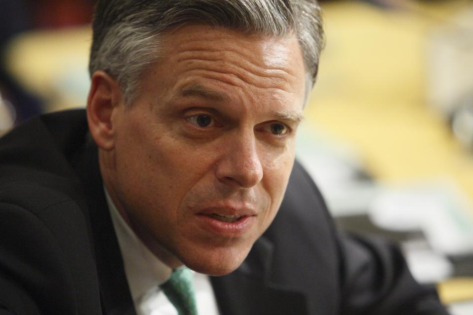 Utah Gov. Jon Huntsman Jr. at a governors’ conference in Washington, Feb. 24, 2008. (Photo: Charles Dharapak/AP)