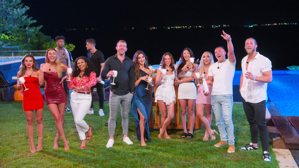 (L to R) Georgia Hassarati, Chloe Veitch, Dom Gabriel, Diamond Jack, Mitchell Eason, Damian Powers, Ines Tazi, Abbey Humphreys, Francesca Farago, Kariselle Snow, Joey Sasso, Will Richardson in 