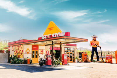 INTRODUCING THE CHEEZ-IT® STOP — FEATURING ‘THE WORLD’S FIRST AND ONLY CHEEZ-IT PUMP’ THAT LITERALLY FILLS YOUR CAR WITH CRACKERS.