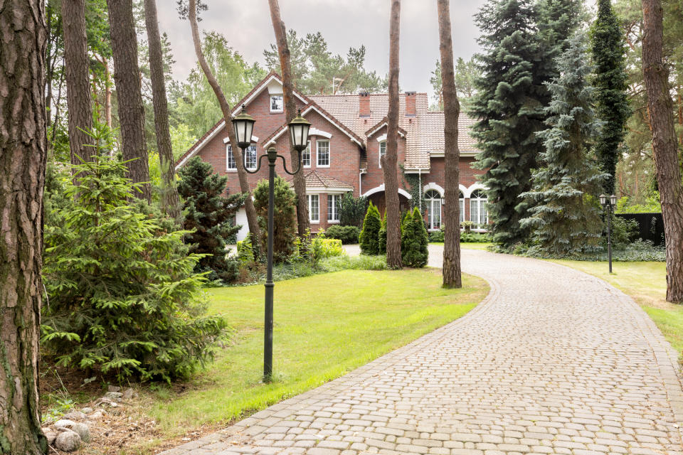 A beautiful house in the woods