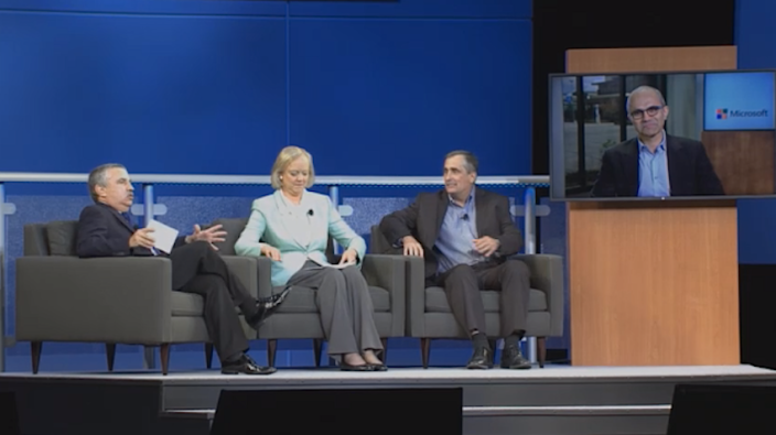 Tom Friedman, Meg Whitman, Brian Krzanich, Satya Nadella