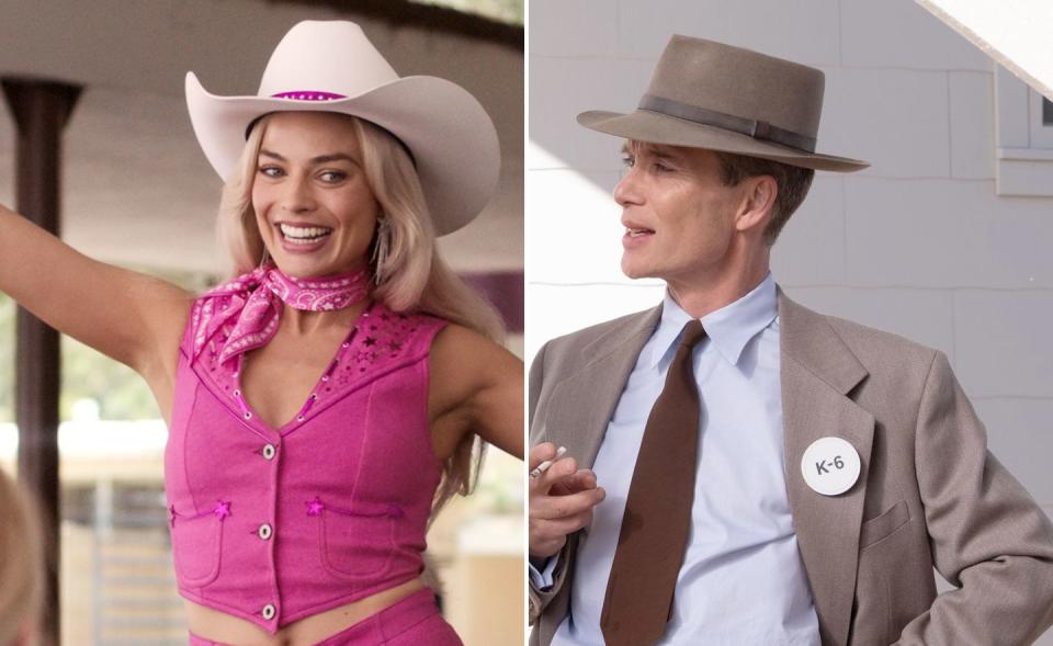 margot robbie, cillian murphy, barbie, oppenheimer