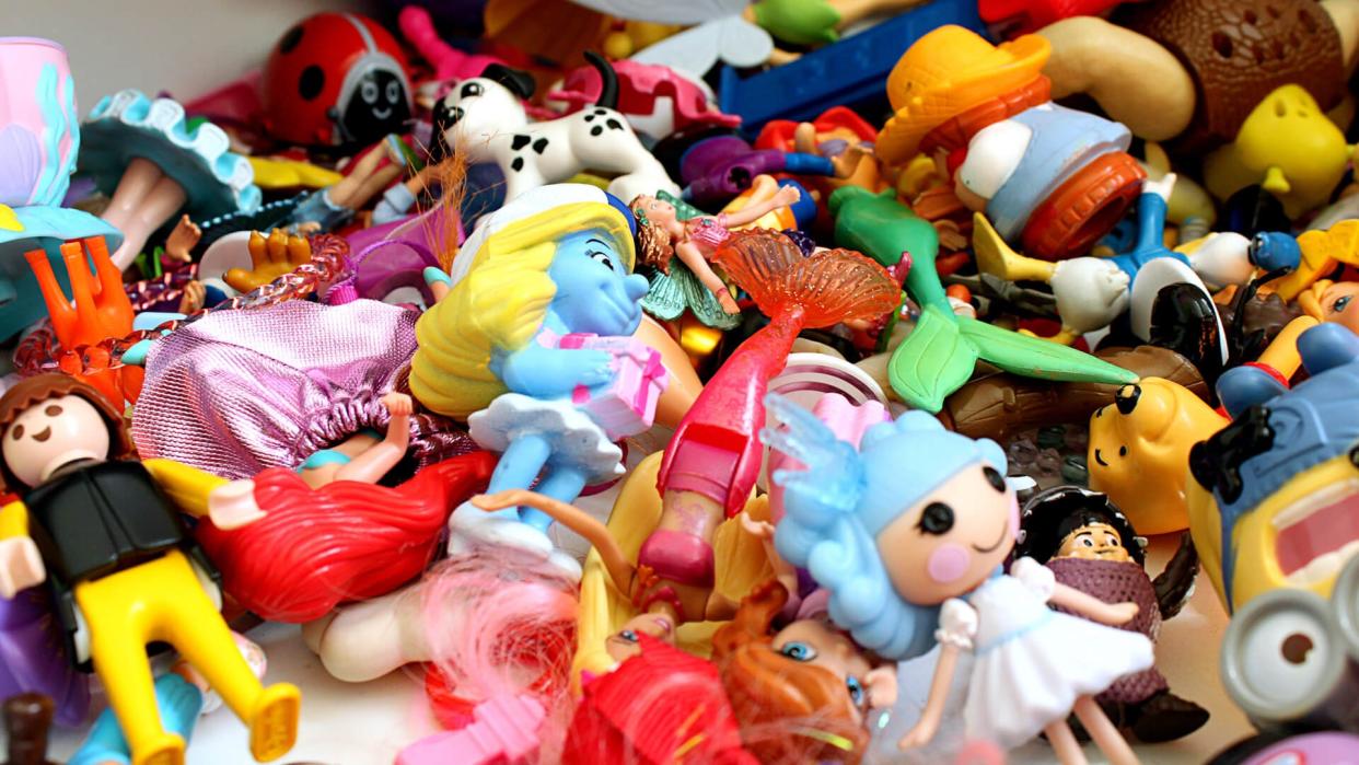 pile of various toys and figurines