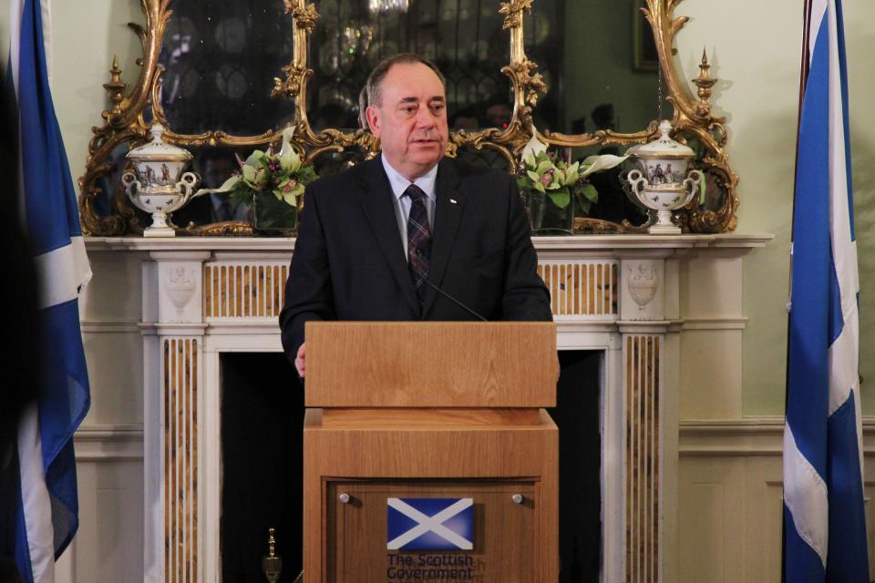 Alex Salmond announced his resignation as first minister in the wake of the independence referendum (Scottish Government/PA)