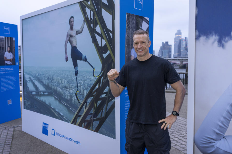 Richard Whitehead at the unveiling of Bupa's 'Picture of Health' gallery, which features portraits captured by Annie Leibovitz