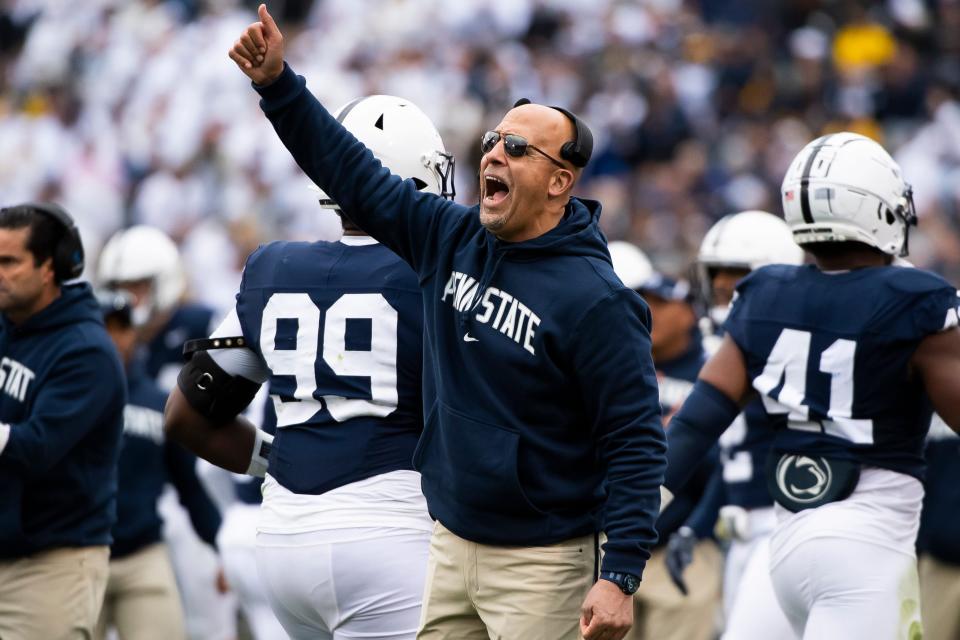 James Franklin was praised by his second-year players on Feb. 13, 2024 for his passion, his honesty and reliability. And his tackling ability? They shared their best coach stories at Penn State ...