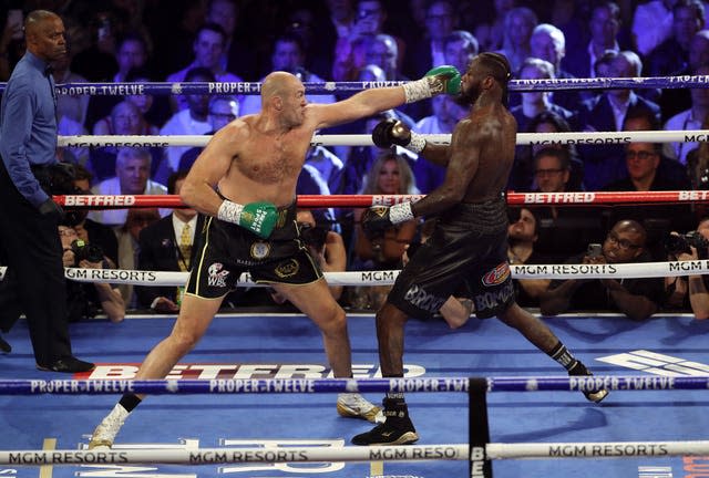 Tyson Fury, left, defeated Deontay Wilder 20 months ago (Bradley Collyer/PA)