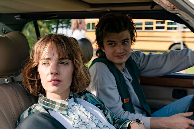 <p>Steve Dietl/Netflix </p> Maya Hawke and Joe Keery on 'Stranger Things'