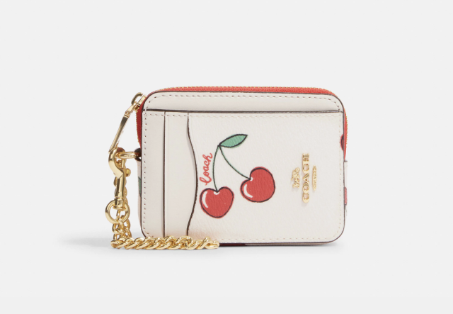 Coach Mini Jamie Camera Bag with Heart Cherry Print