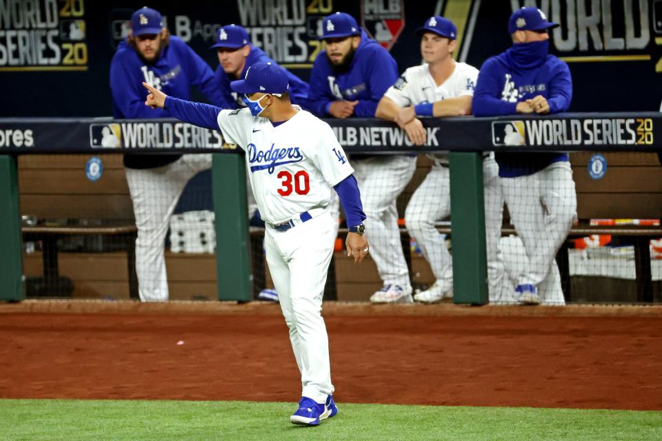 Dodgers manager Dave Roberts was drafted and signed by the Tigers in 1994 before going on to a 10-year MLB career and a World Series title in 2020.