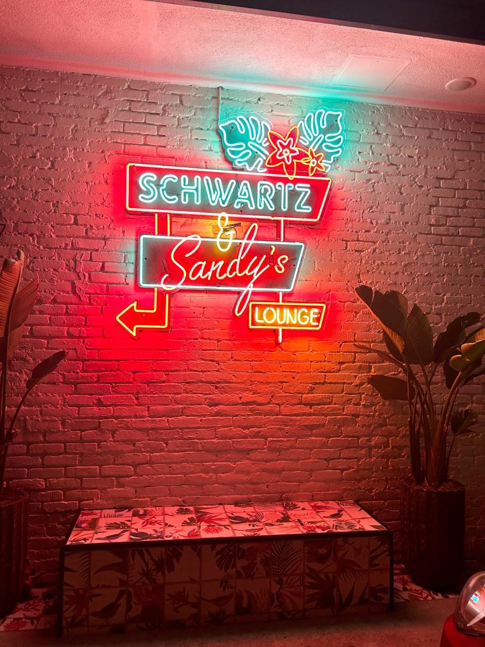 Schwartz & Sandy's Lounge sign