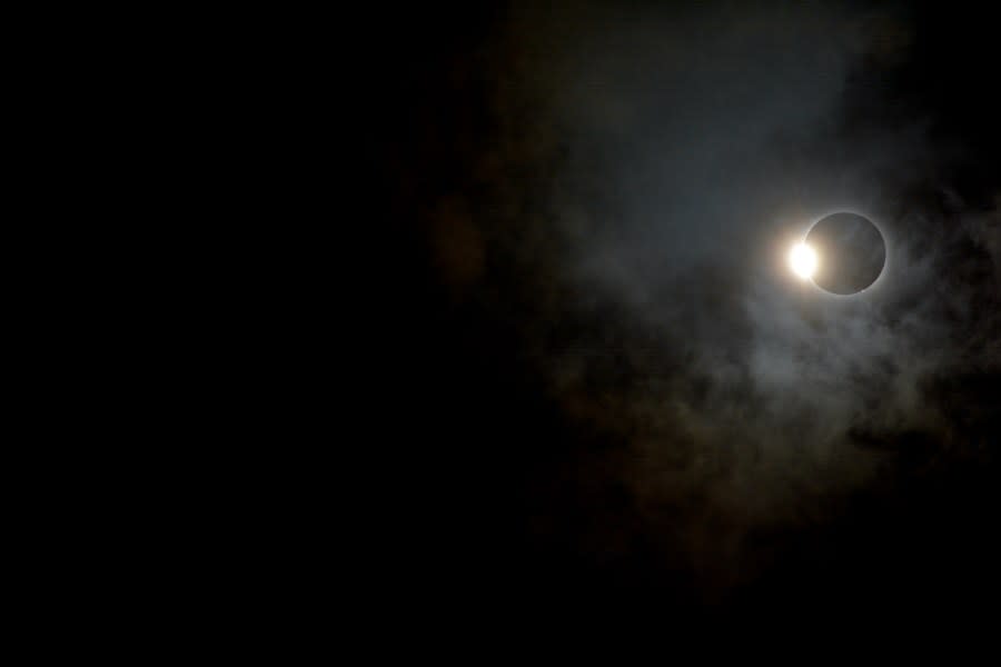 View of the total solar eclipse in Texas April 8, 2024 (KXAN Photo/Kate Winkle)