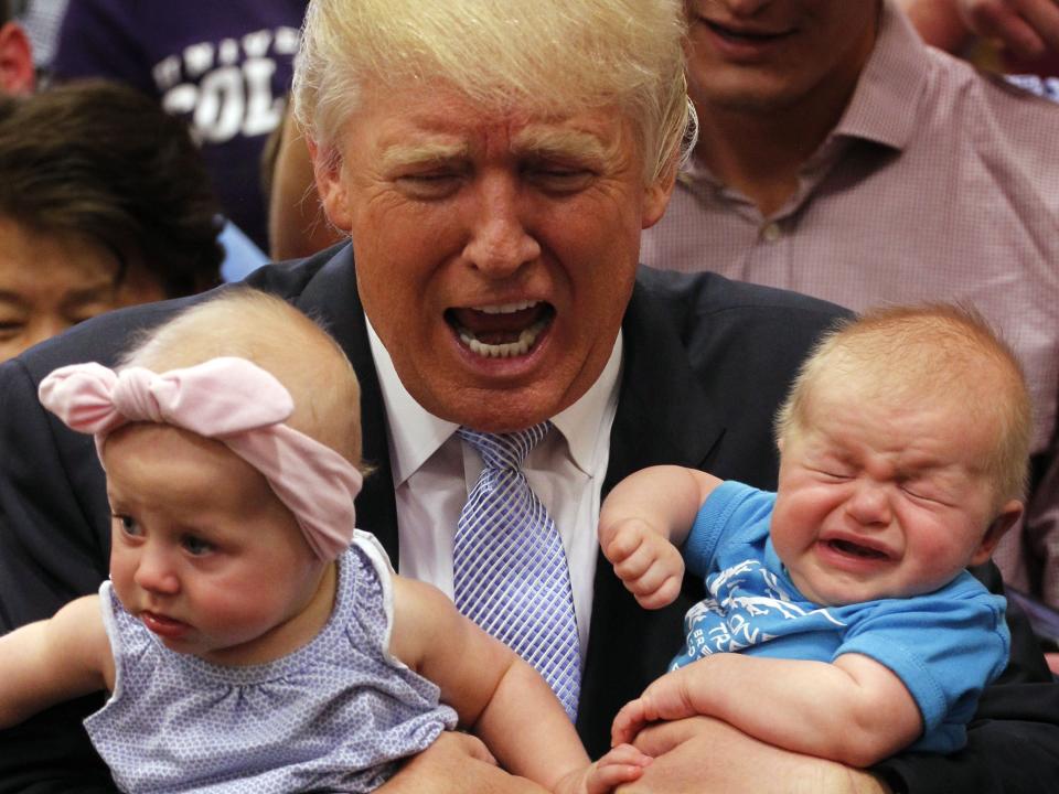 donald trump crying babies