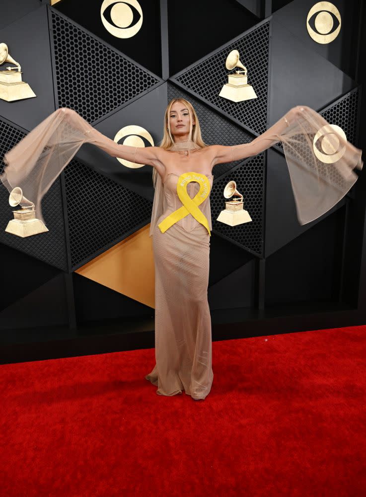 <p>Montana Tucker at the 66th Annual GRAMMY Awards held at Crypto.com Arena on February 4, 2024 in Los Angeles, California.</p>