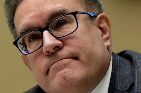 FILE PHOTO: EPA Administrator Andrew Wheeler testifies before a House Energy and Commerce Environment and Climate Change Subcommittee hearing